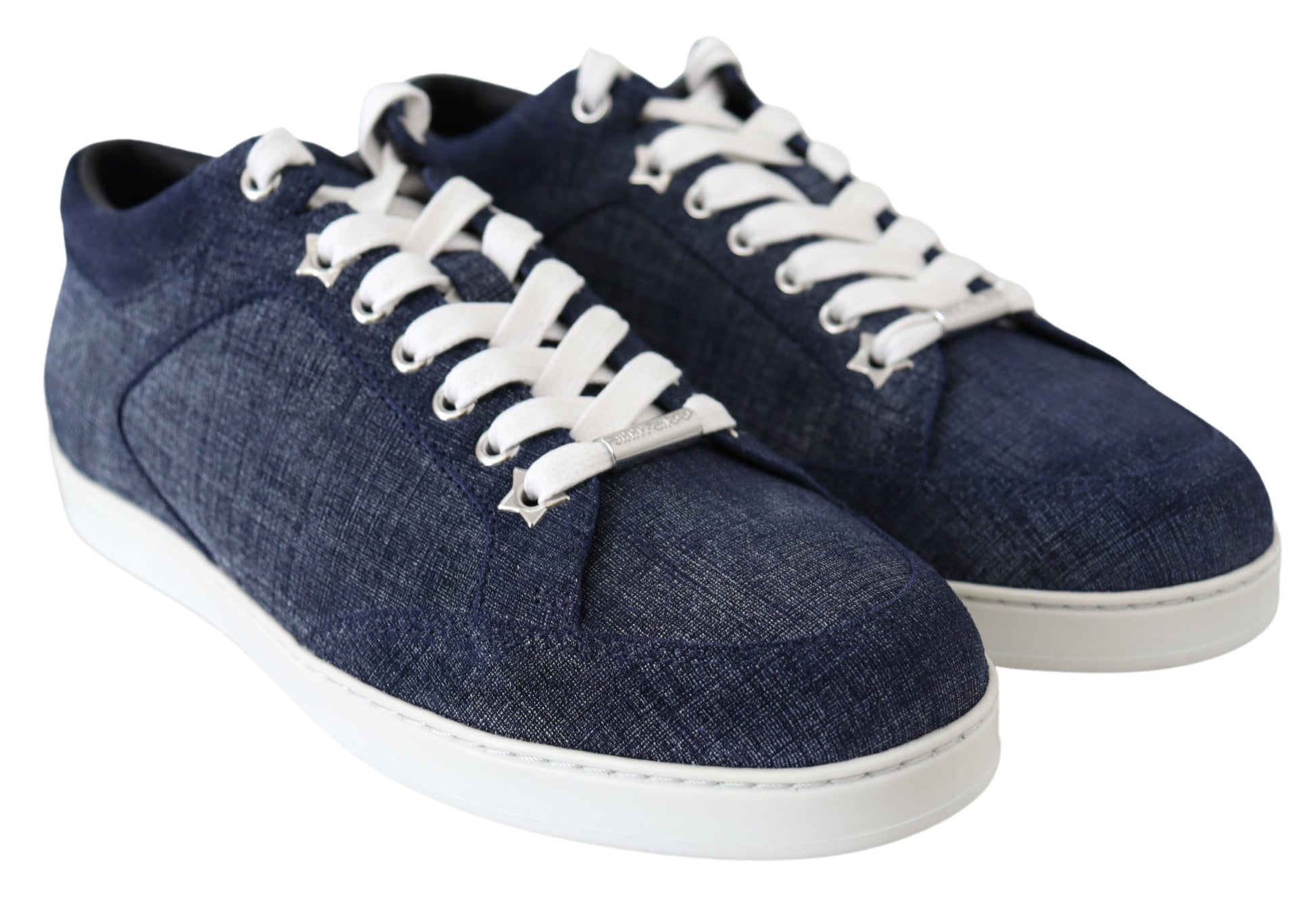 Chic Slip-On Blue Denim Suede Sneakers - SEHABRANDS