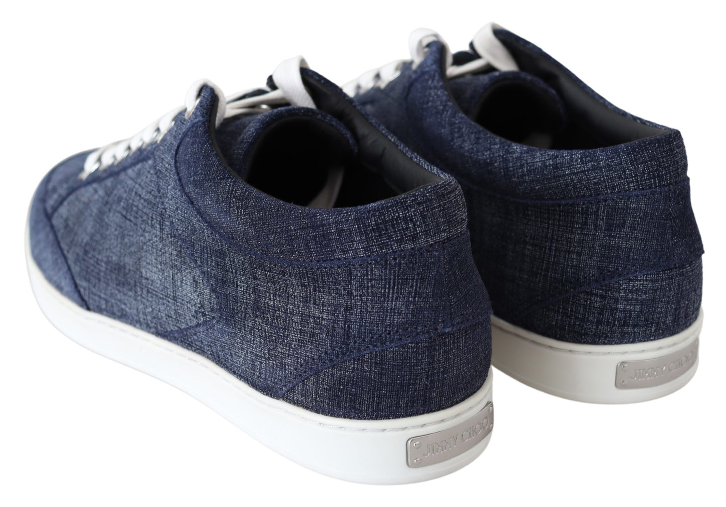 Chic Slip-On Blue Denim Suede Sneakers - SEHABRANDS