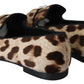 Dolce & Gabbana Leopard Print Crystal Embellished Loafers