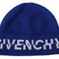 Chic Unisex Cobalt Wool Beanie with Logo Detail - SEHABRANDS