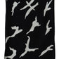 Elegant Unisex Wool-Silk Scarf in Black & White - SEHABRANDS