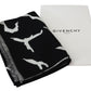 Elegant Unisex Wool-Silk Scarf in Black & White - SEHABRANDS