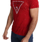 Radiant Red Cotton Stretch T-Shirt - SEHABRANDS