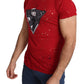 Radiant Red Cotton Tee Perfect For Everyday Style - SEHABRANDS