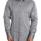 Dolce & Gabbana Elegant Gray Slim Fit Cotton Dress Shirt