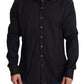 Dolce & Gabbana Elegant Slim Fit Black Dress Shirt