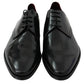 Dolce & Gabbana Elegant Black Leather Derby Shoes