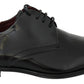 Dolce & Gabbana Elegant Black Leather Derby Shoes