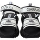 Dolce & Gabbana Super King Slider Sandals in Monochrome