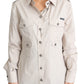 Dolce & Gabbana Elegant Beige Cotton Safari Shirt