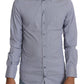 Dolce & Gabbana Sicilia Slim Fit Polka Dot Cotton Blend Shirt