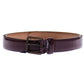 Dolce & Gabbana Elegant Purple Leather Belt