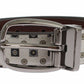 Dolce & Gabbana Elegant Baroque Silk Tie & Leather Belt Set