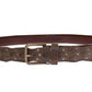 Dolce & Gabbana Elegant Leather-Cotton Fusion Men's Belt