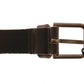 Dolce & Gabbana Elegant Leather-Cotton Fusion Men's Belt