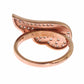 Elegant Pink Gold CZ Crystal Ring - SEHABRANDS