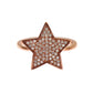 Dazzling Pink Gold Plated Sterling Silver CZ Ring - SEHABRANDS