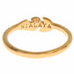 Elegant Gold Plated Sterling Silver CZ Ring - SEHABRANDS