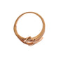 Pink Gold Plated Silver CZ Crystal Ring - SEHABRANDS