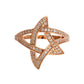 Pink Gold Plated Silver CZ Crystal Ring - SEHABRANDS