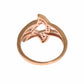 Pink Gold Plated Silver CZ Crystal Ring - SEHABRANDS