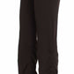 Chic Brown Casual Trousers for Sophisticated Style - SEHABRANDS