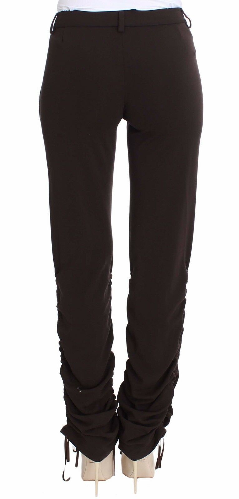 Chic Brown Casual Trousers for Sophisticated Style - SEHABRANDS