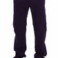 Purple Cotton Stretch Slim Chinos - SEHABRANDS