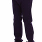 Purple Cotton Stretch Slim Chinos - SEHABRANDS