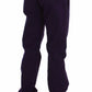 Purple Cotton Stretch Slim Chinos - SEHABRANDS