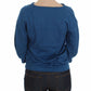 Elegant Deep V-Neck Sweater in Blue - SEHABRANDS