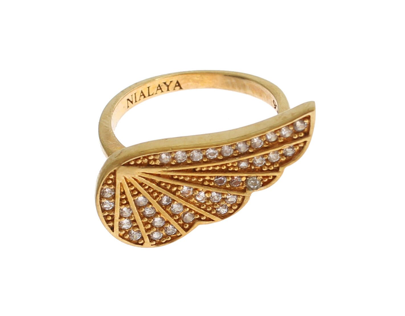 Glamorous Gold Plated Crystal Ring - SEHABRANDS