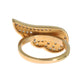 Glamorous Gold Plated Crystal Ring - SEHABRANDS