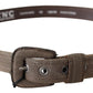 Elegant Brown Leather Waist Belt - SEHABRANDS