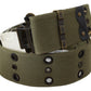 Chic Army Green Cotton Waist Belt - SEHABRANDS