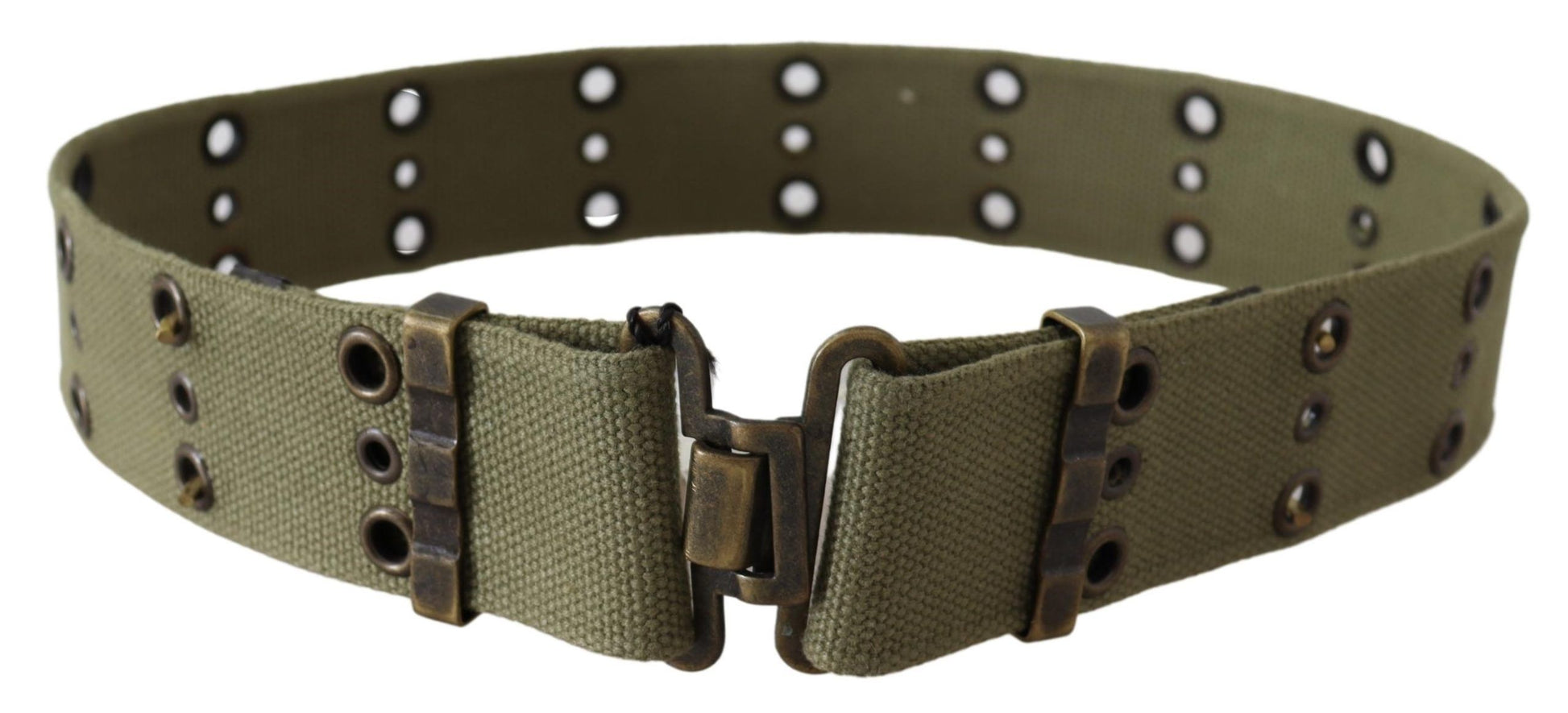 Chic Army Green Cotton Waist Belt - SEHABRANDS