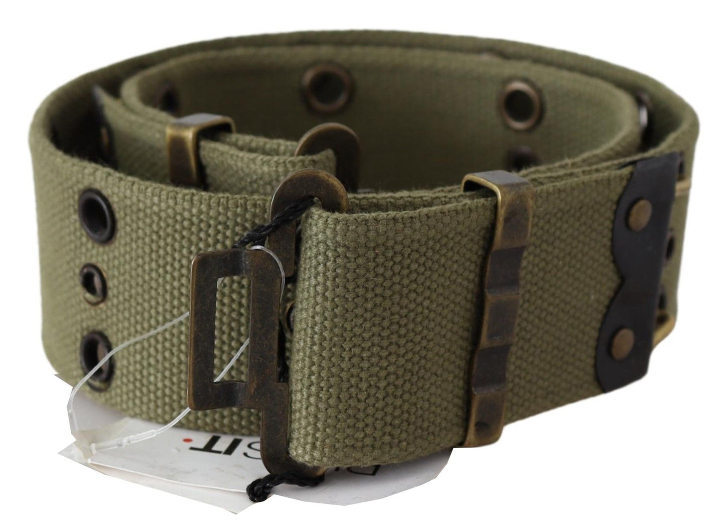 Chic Army Green Cotton Waist Belt - SEHABRANDS