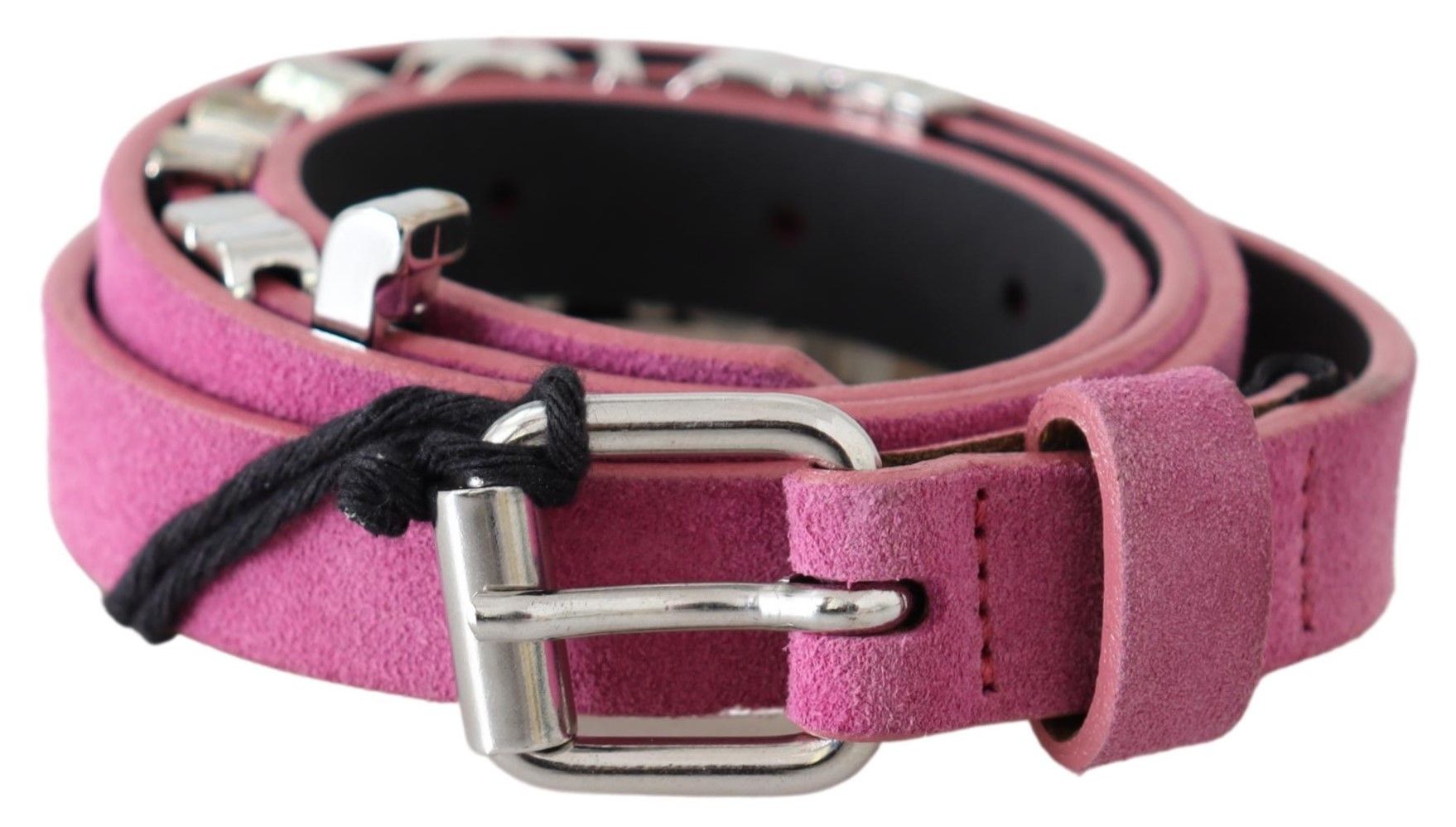 Fuschia Pink Leather Waist Belt - SEHABRANDS