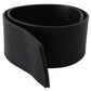 Elegant Solid Black Leather Belt - SEHABRANDS