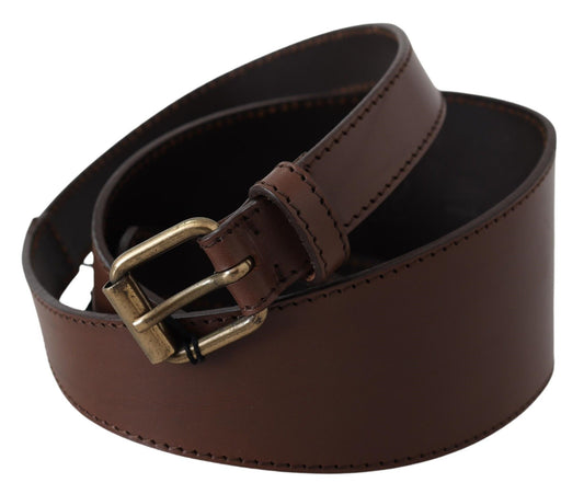 Chic Dark Brown Leather Fashion Belt - SEHABRANDS