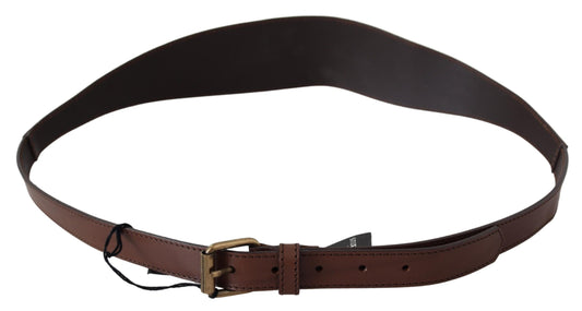 Chic Dark Brown Leather Fashion Belt - SEHABRANDS