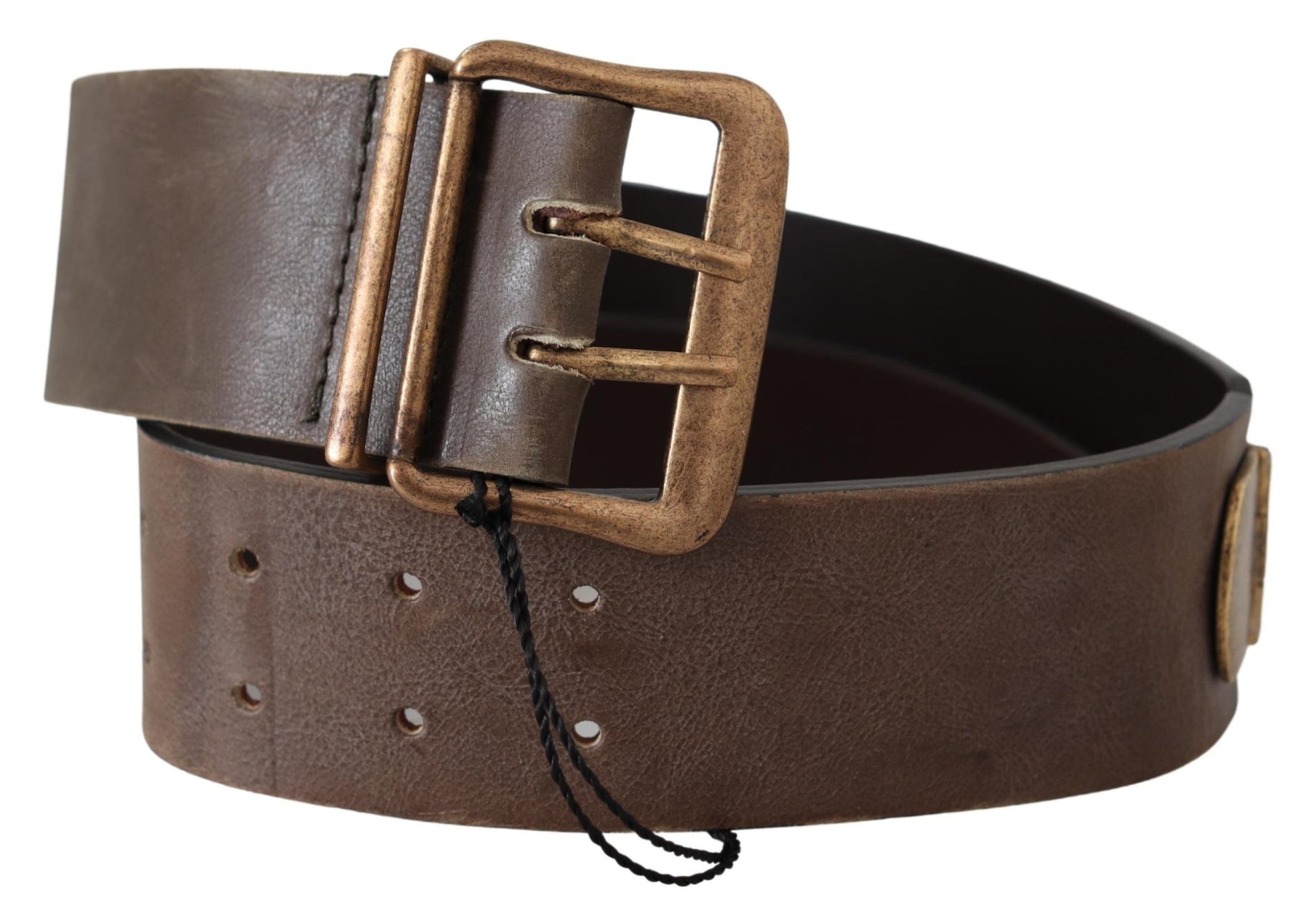 Elegant Leather Fashion Belt in Rich Brown - SEHABRANDS