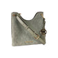 Joan Large Perforated Suede Leather Slouchy Messenger Handbag (Army Green) - SEHABRANDS