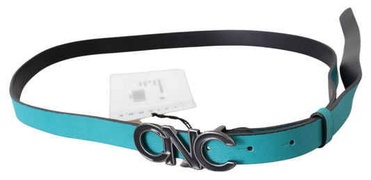 Chic Blue Green Leather Fashion Belt - SEHABRANDS