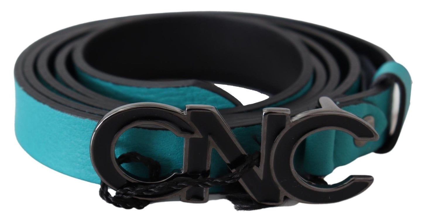 Chic Blue Green Leather Fashion Belt - SEHABRANDS