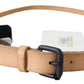 Elegant Brown Leather Fashion Belt - SEHABRANDS