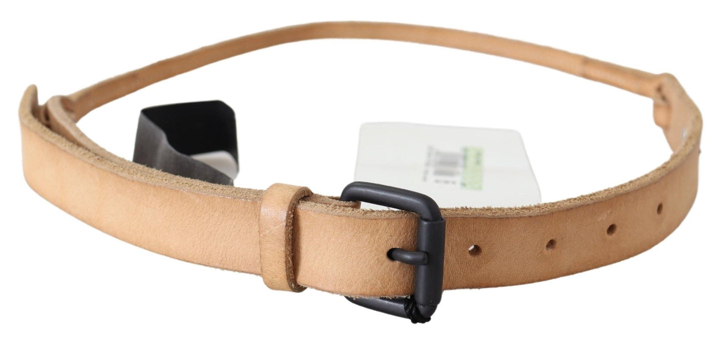 Elegant Brown Leather Fashion Belt - SEHABRANDS