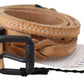 Elegant Brown Leather Fashion Belt - SEHABRANDS