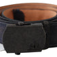 Chic Blue Leather Waist Belt - SEHABRANDS