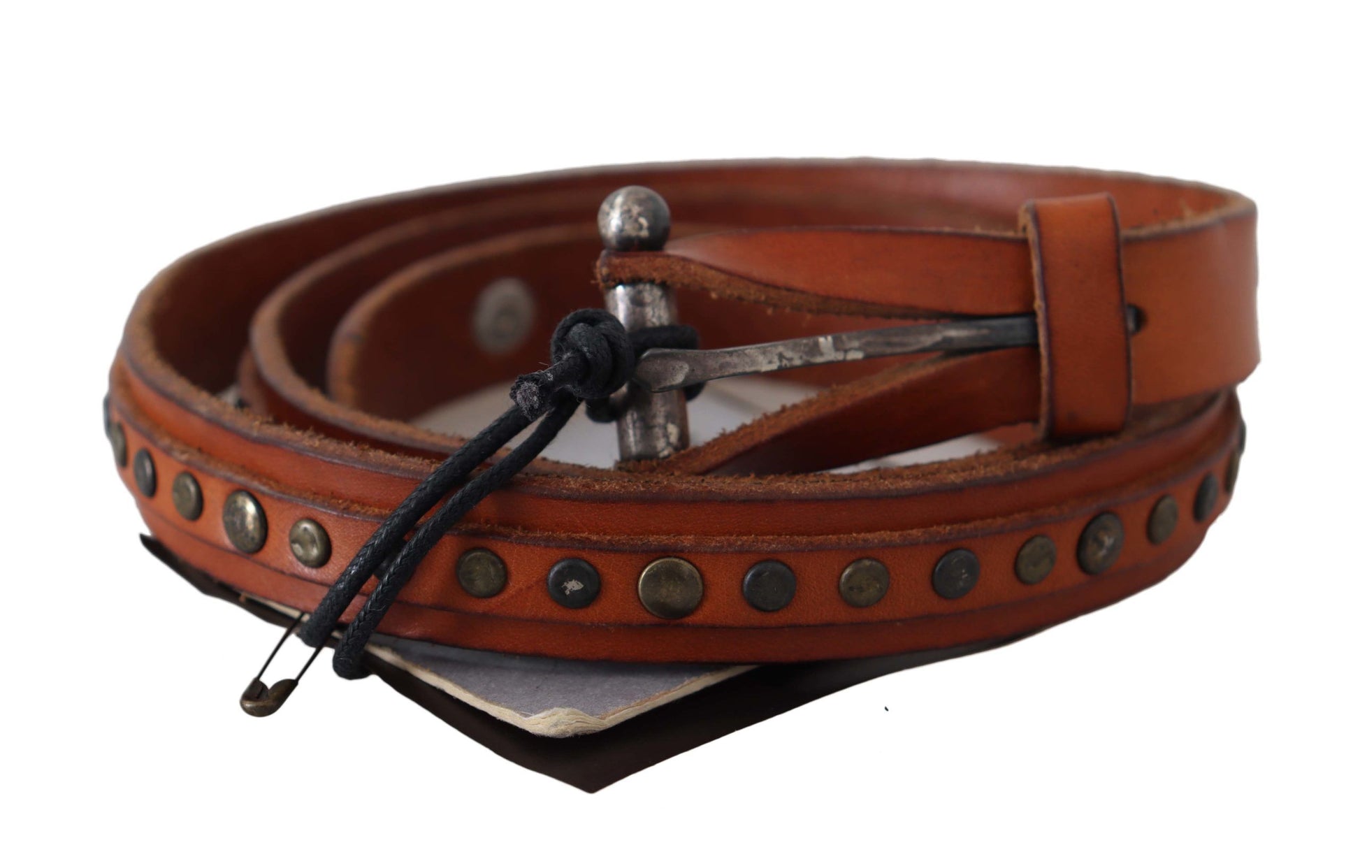 Elegant Leather Waist Belt in Brown - SEHABRANDS